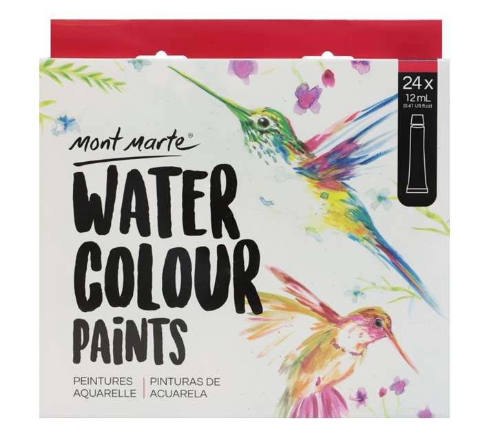 Mont Marte 24 Piece Signature Water Colour Paint Set - Assorted (12ml)