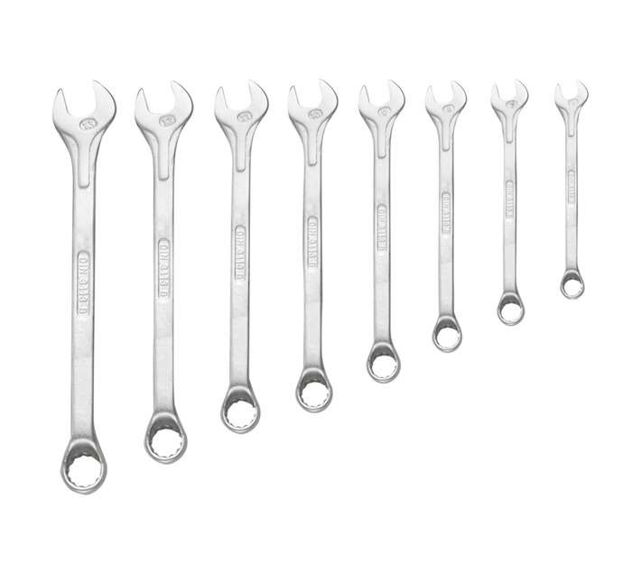 GRIP CRV COMBINATION SPANNER SET 8PCE