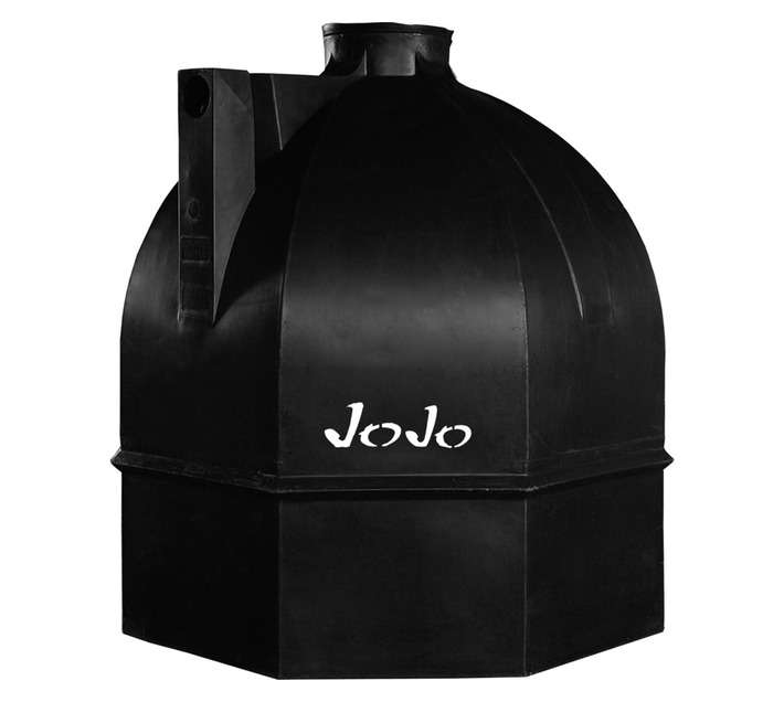 JoJo 2000L Septic Tank - Black (1500 x 1550mm)