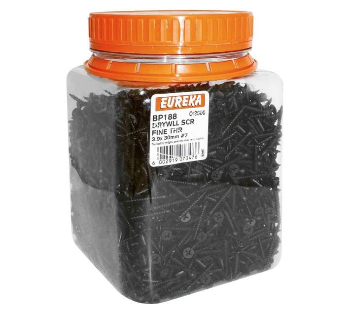 Eureka 3000 x Fine Drywall Screws (3.9 x 30mm)