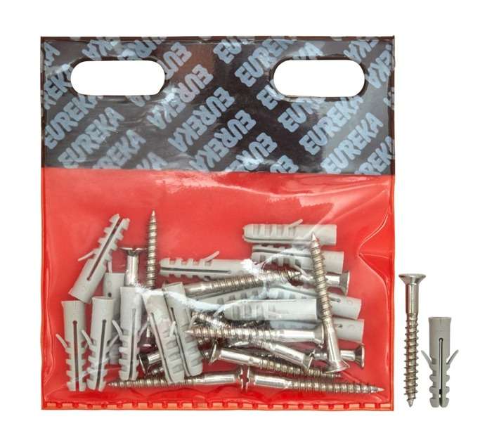 Eureka 3K60 5 x 45mm Wall Plug And Screw (15 Pack)