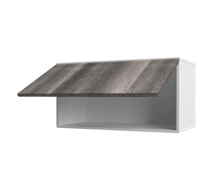 Home and Kitchen Melamine Top Extractor Fan Cabinet Unit - Monument Oak (600 x 300 x 360mm)