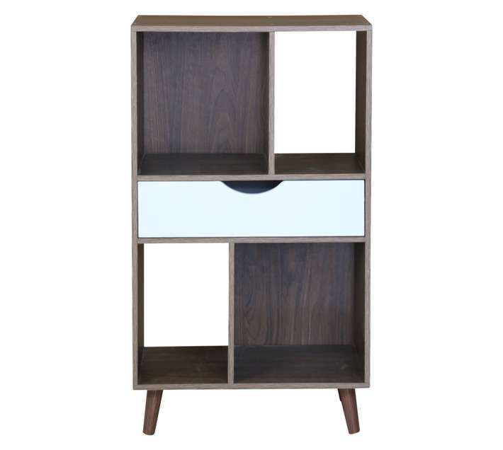Home and Kitchen Modern Bookcase - Walnut (500 x 300 x 900mm)