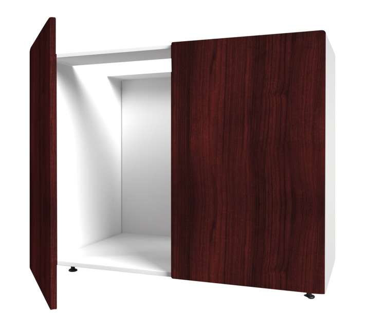 Home and Kitchen Wrapped Base Cabinet Unit - Mahogany (900 x 560 x 720mm)