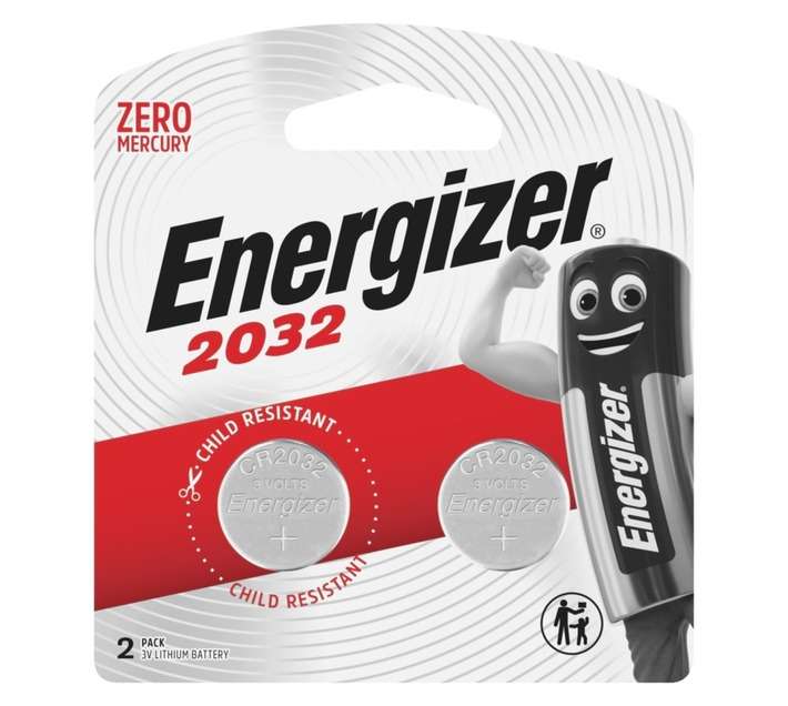 Energizer 2 x Coin Lithium Batteries (CR2032)