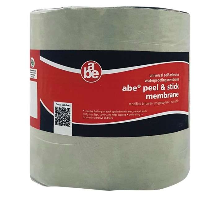 a.b.e Peel and Stick Membrane - Black (150mm x 10m)