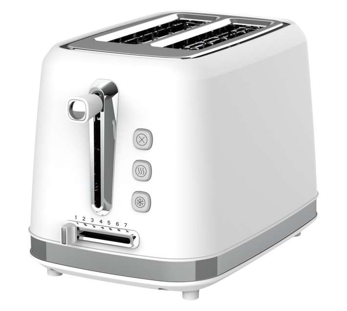 Eiger EG-STP01W Romana 2 Slice Toaster - White/Silver (925W)