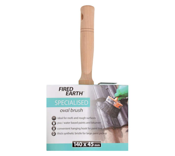 Fired Earth Oval Brush (140 x 38mm)