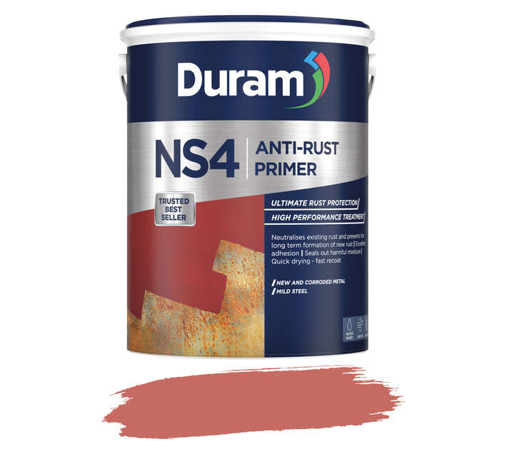 Duram NS4 Anti-Rust Coating Primer - Red (5L)