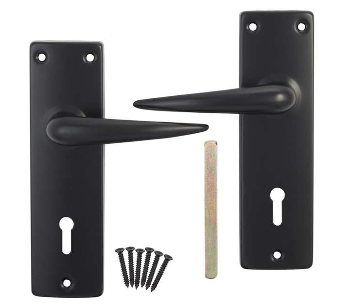 Keyhole Handle - Matt Black (152mm)