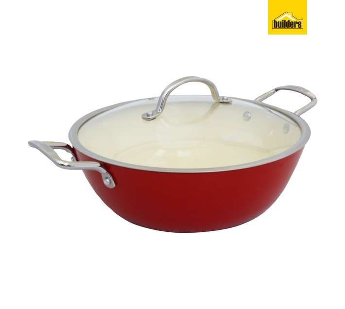 Snappy Chef Superlight Round Casserole - Red/Silver (300 x 300 x 110mm)