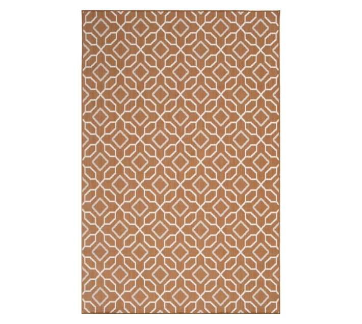 Stefano and Co Geometric Reduce Rug - Terracotta/Cream (2300 x 1600mm)