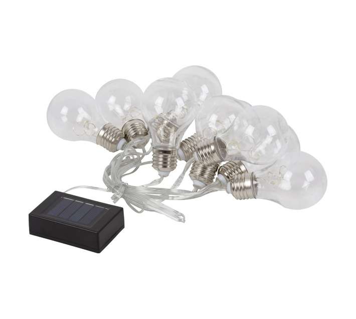 Eurolux 10 Bulb Solar String Light - Warm White