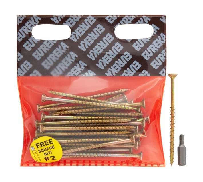 Eureka 1FC80U 4 x 75mm Cut Screw Smooth Shank (30 Pack)