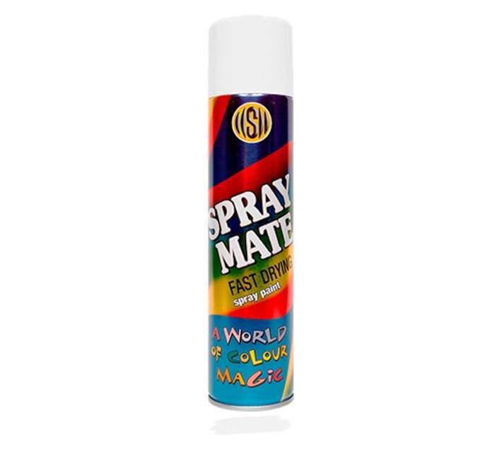 Spraymate Spray Paint Fast Drying - Gloss White (250ml)