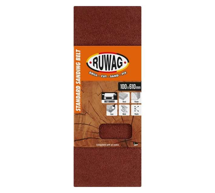 Ruwag 100 x 610mm P60 Sanding Belts (3 Pack)