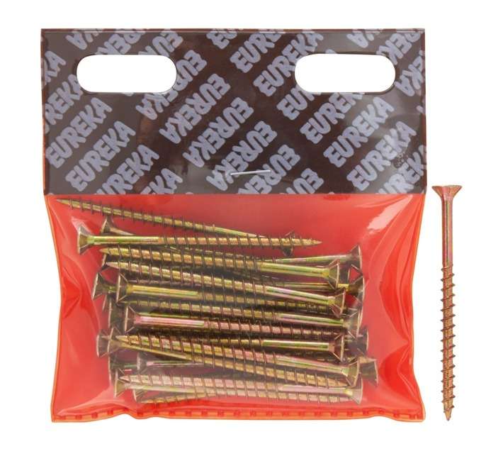 Eureka 1GE90U 5 x 75mm Chipboard Smooth Shank - Yellow (30 Pack)