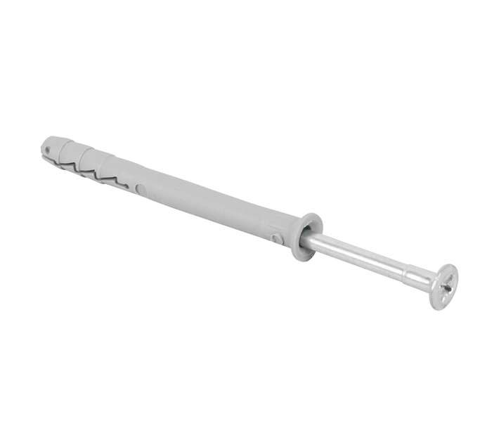 Rawlplug 25 x Hammer in Plugs and CSK Screws - Silver (8 x 80mm)