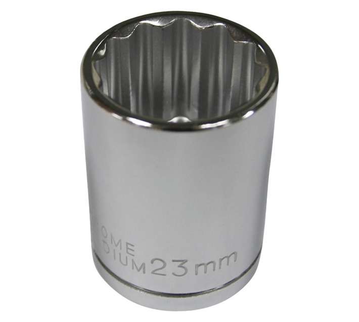 Mastercraft Â½" Drive 12 Point Socket (23mm)