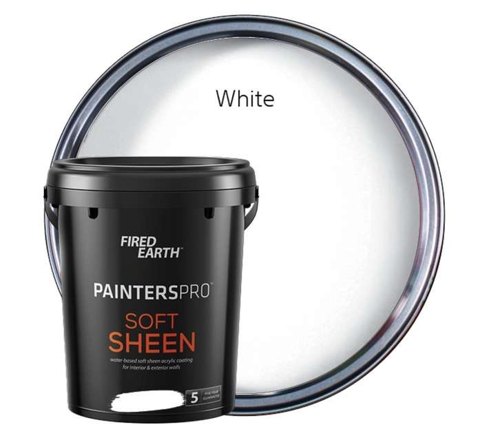 Fired Earth Painters Pro Soft Sheen - White (20L)