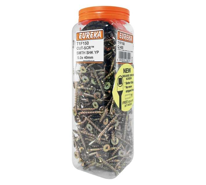 Eureka 5 x 40mm Cut-Screw Smooth Shank Yp (Q400)