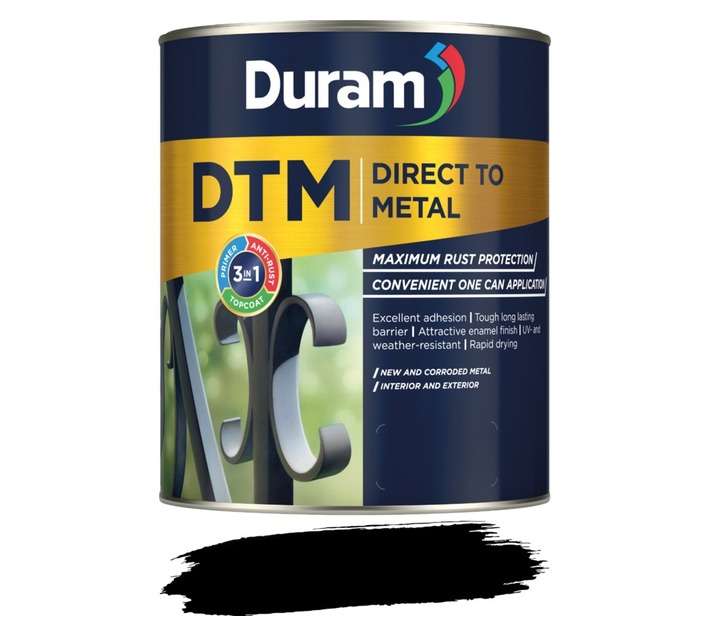 Duram DTM Hammered - Black (1L)