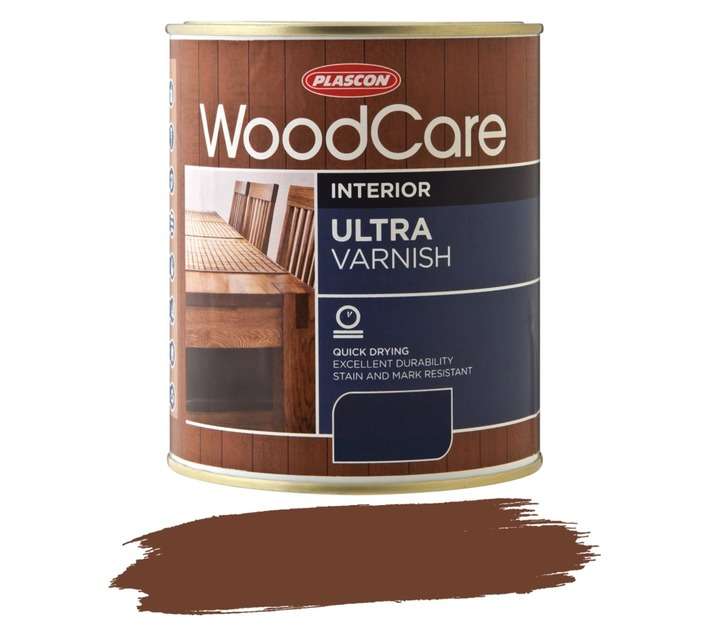 Plascon Woodcare Ultra Varnish - Mahogany (1L)