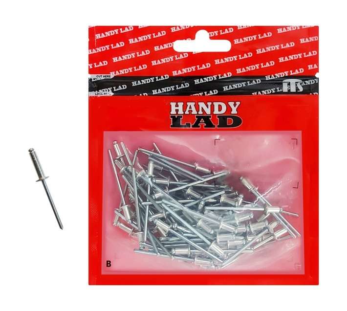 Rutherford 100 x Aluminium Blind Rivets (15 x 4mm)