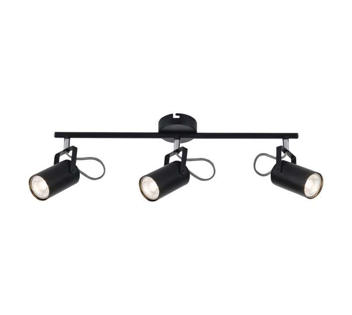Bright Star Lighting 3 Light Spotlight - Black (50W)