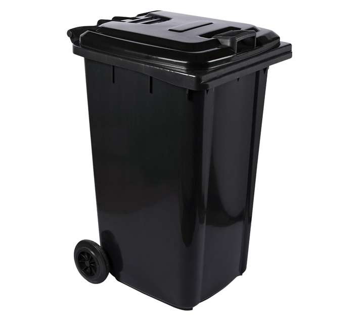 Wheelie Recycled Bin - Black (240L)