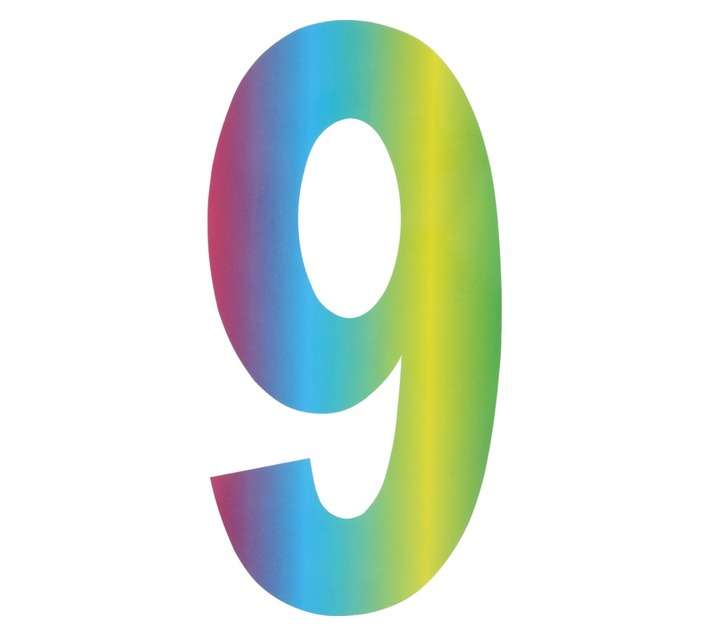Inta Safety Wheelie Bin Numeral 9