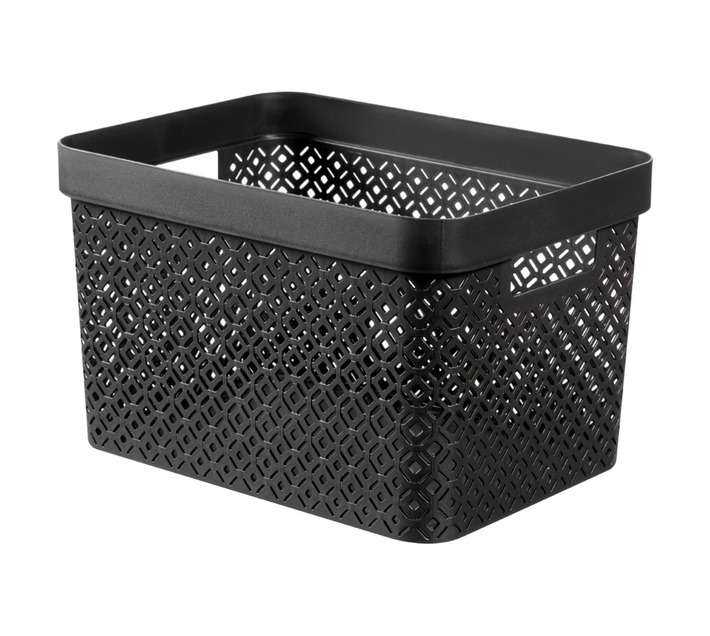Curver by Keter Terrazzo 17L Basket - Black (360 x 270 x 220mm)