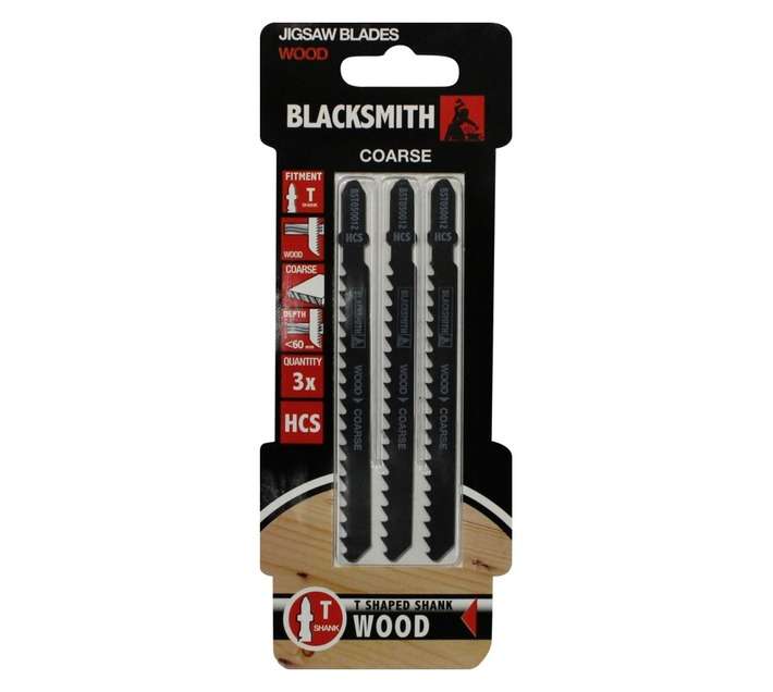 Blacksmith 60mm T Shank wood Jigsaw Blade GEN PRPS (3 piece)