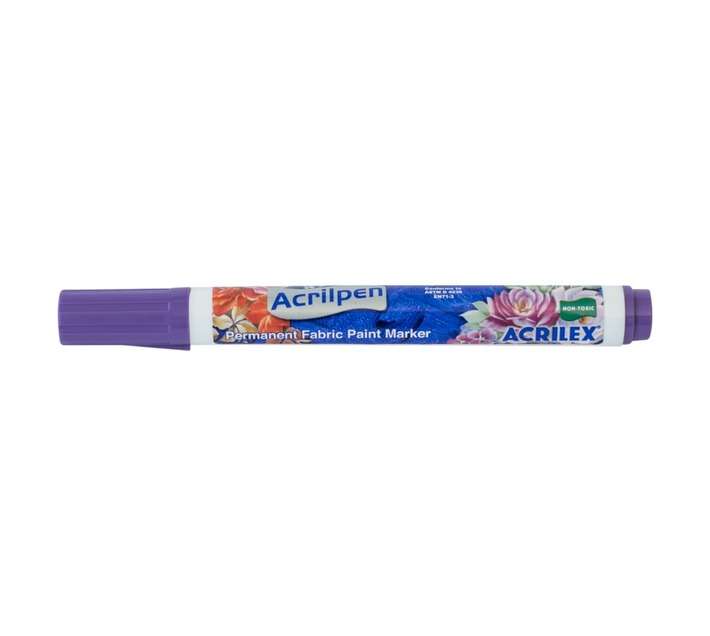 Acrilex AAPVI Acripen Fabric Maker - Violet (14 x 14 x 145mm)