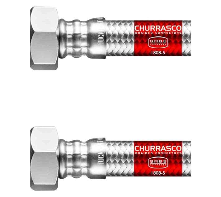 Churrasco Braided 19mm F - 19mm Connector S.S (1000mm)
