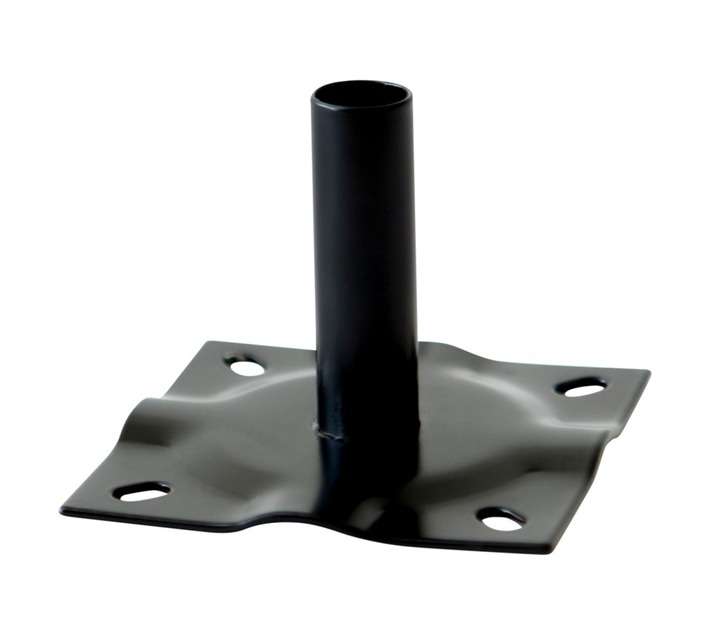 First Dutch Brands Fence Floor Mount - Black (90 x 90 x 70mm)
