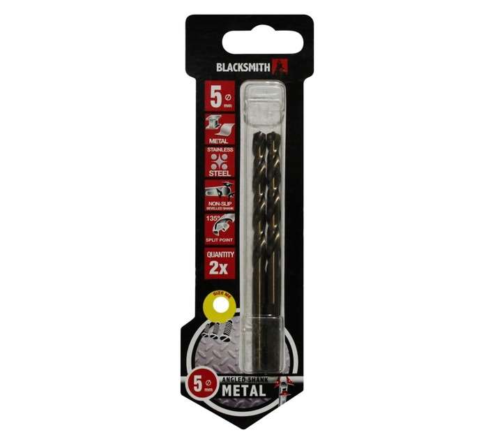 Blacksmith Cobalt Drill Bit - Red/Black (5mm)