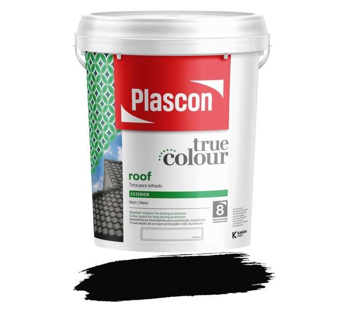 Plascon True Colour Roof Paint - Black (20L)