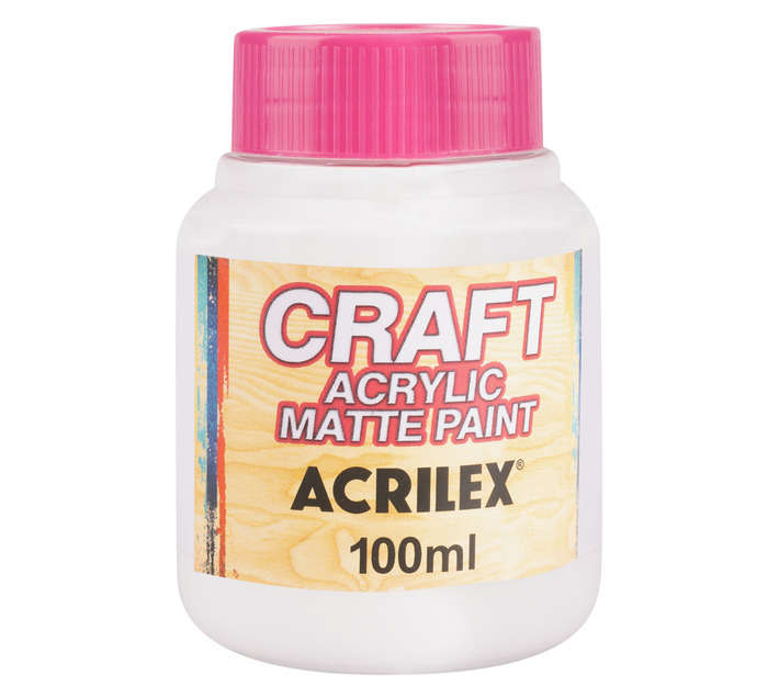 Crazy Crafts Matte Paint - White (100ml)