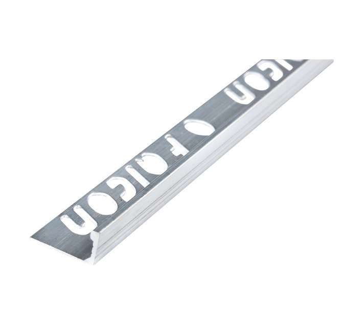 Falcon Tiling Aluminium Straight Edge Trim - Silver (2500 x 10mm)
