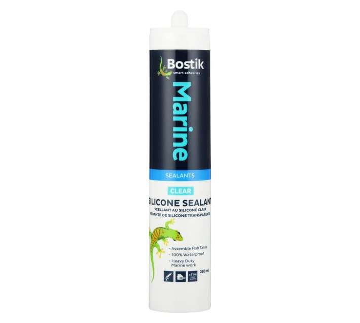 Bostik Marine Silicone Sealant - Clear (280ml)