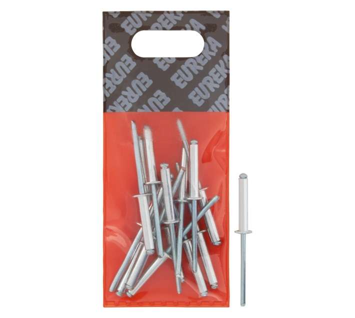 Eureka 15 x Aluminium Open Blind Rivets (4 x 21mm)