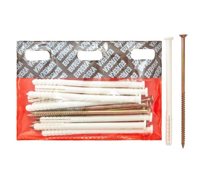 Eureka 6S90 8 x 135mm Nail In Rimmed - White (10 Pack)