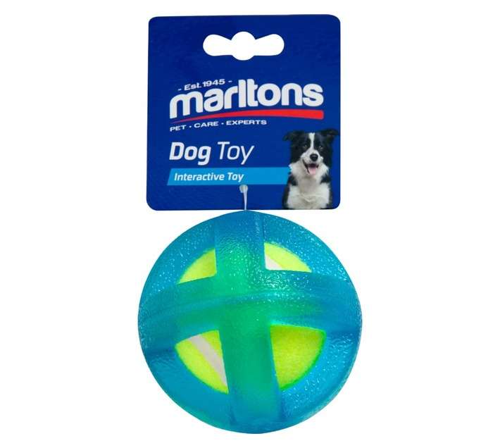 Marltons Large Tennis Ball In Silicone - Blue