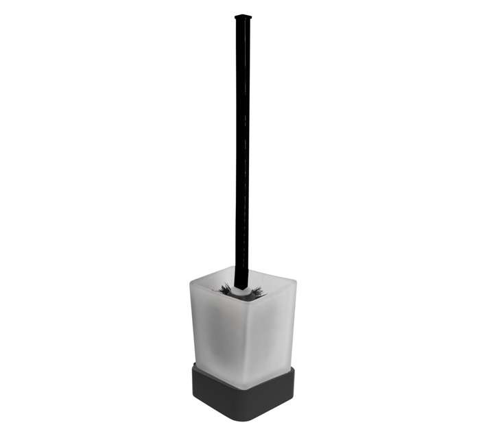 Lusso Ciano Toilet Brush Holder - Black (160 x 50 x 480mm)