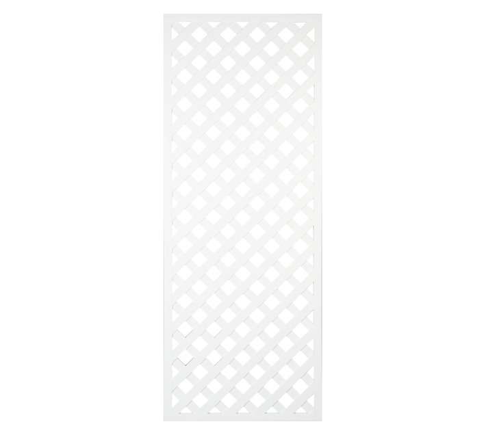 Lattice Diamond UPVC Panel - White (50 x 600 x 1800mm)