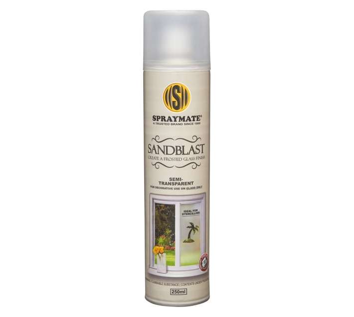 Spraymate Spray Paint Sandblast Mist- Grey (250ml)