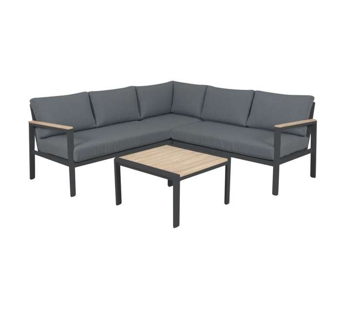 Mayfair Corner Lounge Set - Gunmetal