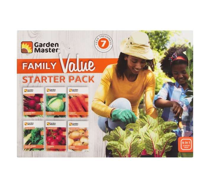 Garden Master Family Value Vegetable Starter Pack Seeds