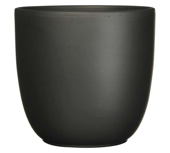 First Dutch Brands 144276 Tusca Round Pot - Matt Black (170 x 170mm)